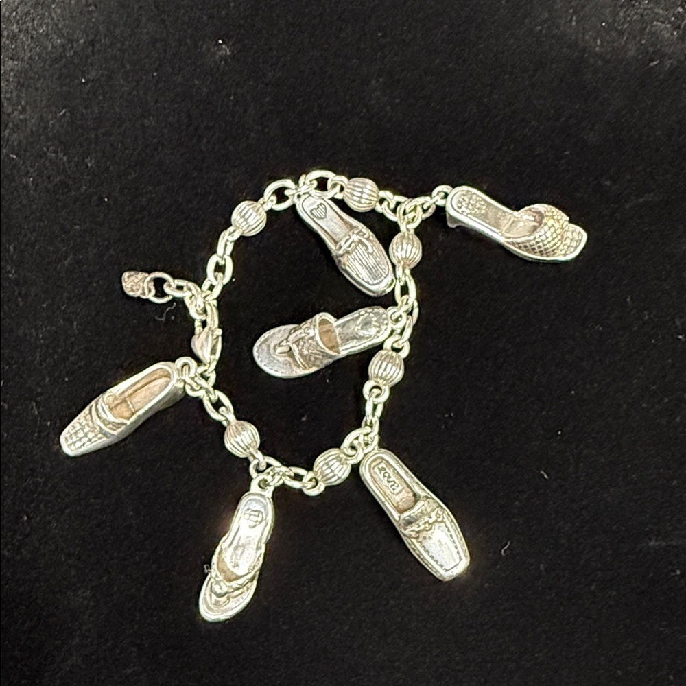 Brighton Silver Shoe Charm Bracelet - Picture 2 of 3